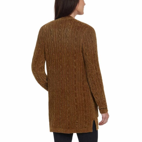 NWT Matty M Women's Knit Chanelle Comfort Fit Cardigan Tan Size S $60 AA114 - Picture 2 of 3